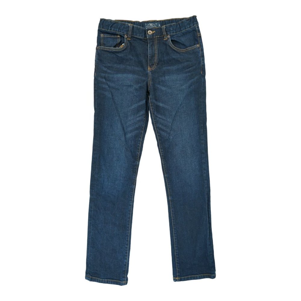 Lucky Brand Jeans Womens Sz 20 Blue Denim Skinny Leg Handcrafted Casual